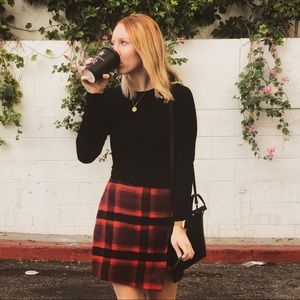 Abercrombie & Fitch Plaid Wool Skirt size 6